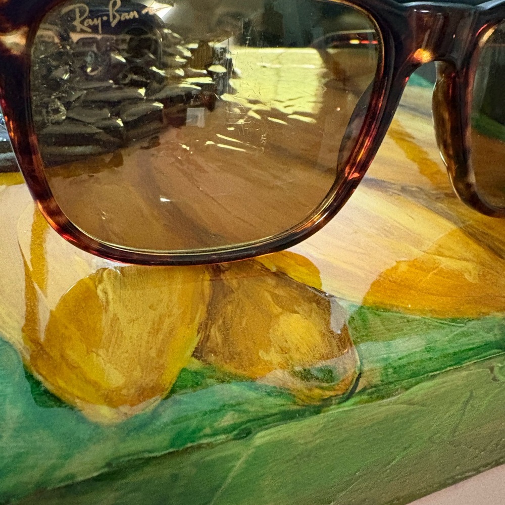 Ray Ban Style 4 Tortoise Shell Sunglasses - Picture 3 of 8